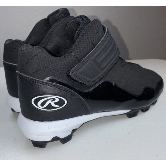 Rawlings Cleats Black Youth Size 4(D)  Cool Flo Sole Baseball New! - Picture 2 of 7